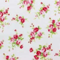 Wit met rode rozenbouquet FQ