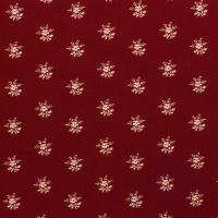 Rood met beige bloemetje met takje