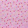 6526 - roze met gekleurde bloemetjes