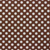 Bruin met 9mm witte dots