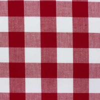Rode ruit geweven (1 inch ruit)