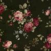 Donkergroen met middelgrote rozen