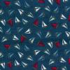 6679 - Donkerblauw met zeilbootjes