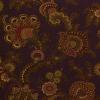 6688 - Donkerpaars met paisly motief en bloemen