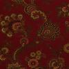 FQ6690 - Donkerrood met paisley motief en bloemen FQ
