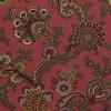6691 - Oudroze met paisley motief en bloemen