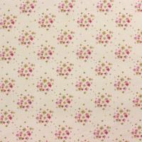 Creme met kleine bloemetjes - Jean Dove White