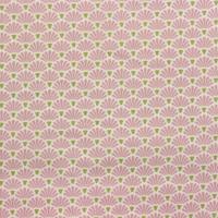 Creme roze en groen waaiertjes - Flower Fan Pink