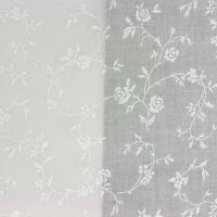 Takjes met bloemen Wit op Wit  (Dubbel Breed)