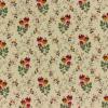 FQ6735 - Creme met rood-gele bloemetjes en gestippeld takje FQ