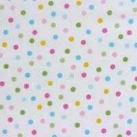 Wit met onregelmatige pastel dot