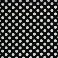 Zwart met witte dots ca 9 mm