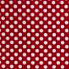 6757 - Rood met witte dots ca 9mm
