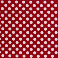 Rood met witte dots ca 9mm FQ