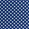6758 - Blauw met witte dots ca 9mm