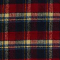 Rood blauwe geweven ruit flanel