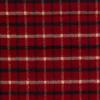 6796 - Rood met blauw en grijze geweven ruit flanel