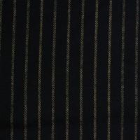 Blauw (donker) met lichte geweven streep flanel