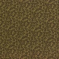 Beige met donkerbruin bloemetje, blaadje en stipjes