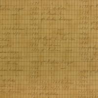 Beige met lijnen en handschrift FQ