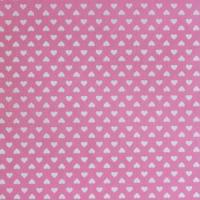 Roze met witte hartjes