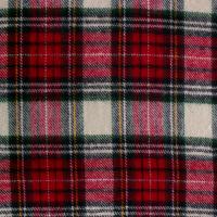Rood-Witte ruit met groene banen en witte streep (Classic Tartan