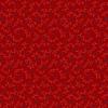 6896 - Rood met gestippeld krullijntje en donkerrood bloemetje