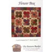 Flower Box; Charm Pack patroon voor quilt van 115x115 cm