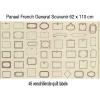 Paneel met 46 Quilt Labels van French General